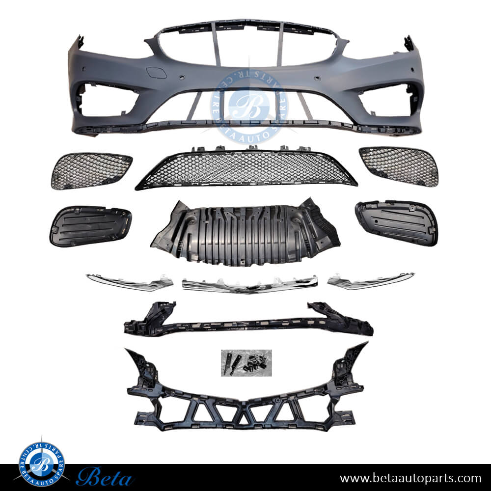 Front Bumper Normal AMG with PDC for Mercedes E-Class W212 2014-2016 models, Part Number 2128852738 Front Bumper Normal AMG with PDC for Mercedes E-Class W212 2014-2016 models, Part Number 2128852738